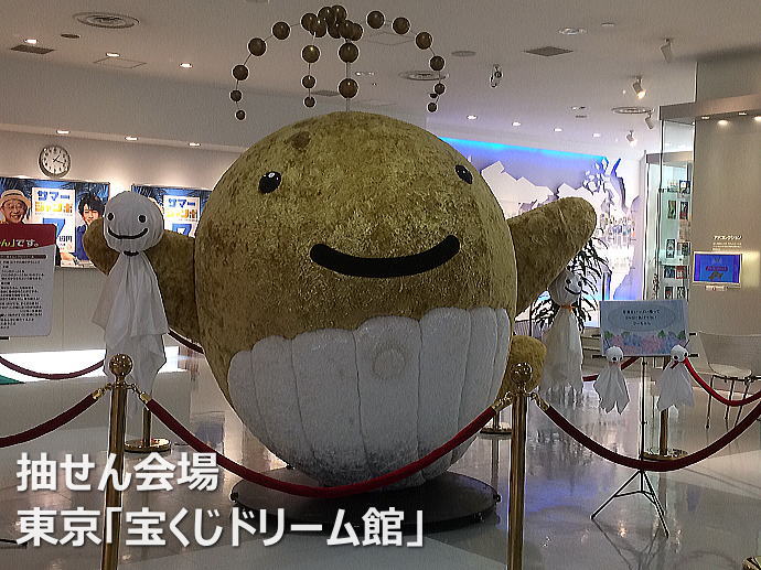 数字選択式宝くじロト6(LOTO6/ロトシックス)抽選会場:東京「宝くじドリーム館」