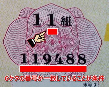 サマージャンボ宝くじ19 第800回 組下1ケタとは