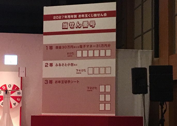 お年玉付き年賀はがき2027当選番号速報案内(令和9年)