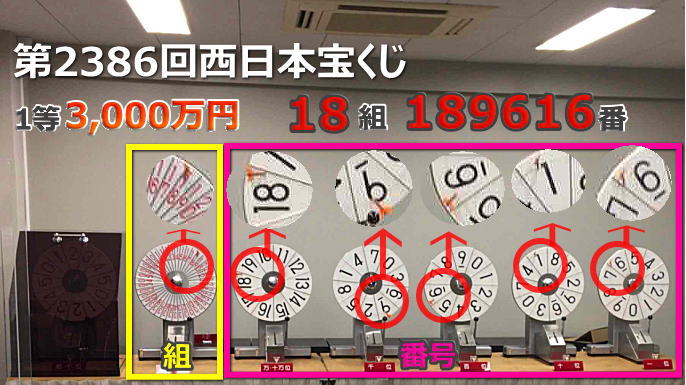 西日本宝くじ当選番号 第2386回 21年11月19日 金 結果