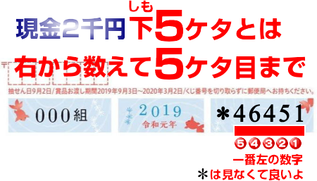 かもめ る19 かもめーる 当選番号の見方