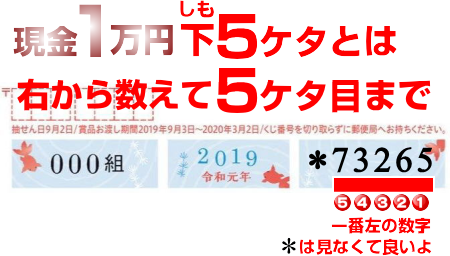 かもめ る19 かもめーる 当選番号の見方